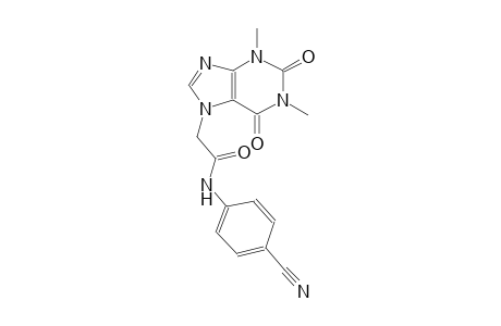 N-(4-cyanophenyl)-2-(1,3-dimethyl-2,6-dioxo-1,2,3,6-tetrahydro-7H-purin-7-yl)acetamide