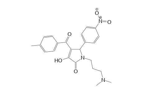 1-[3-(dimethylamino)propyl]-3-hydroxy-4-(4-methylbenzoyl)-5-(4-nitrophenyl)-1,5-dihydro-2H-pyrrol-2-one