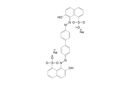 1-Naphthalenesulfonic acid, 8,8'-[[1,1'-biphenyl]-4,4'-diylbis(azo)]bis[7-hydroxy-, disodium salt