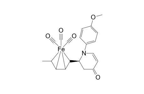 (6S,1'R,4'S)-Tricarbonyl[1',4'-.eta.-(1'E,3'E)-2,3-didehydro-1-(p-methoxyphenyl)-6-(1',3'-pentadienyl)piperidin-4-one]iron