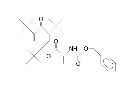 N-(Benzyloxycarbonyl)-alanine (1,3,5-tri-tert-butyl-4-oxo-2,5-cyclohexadien-1-yl) ester