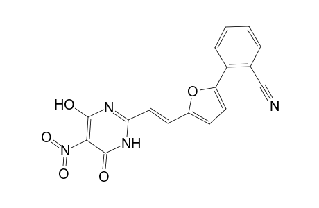 Benzonitrile, 2-[5-[2-(1,6-dihydro-4-hydroxy-5-nitro-6-oxo-2-pyrimidinyl)ethenyl]-2-furanyl]-