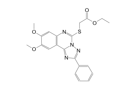 ethyl [(8,9-dimethoxy-2-phenyl[1,2,4]triazolo[1,5-c]quinazolin-5-yl)sulfanyl]acetate