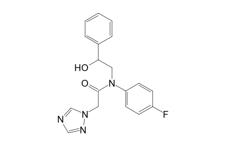 N-(4-fluorophenyl)-N-(2-hydroxy-2-phenylethyl)-2-(1H-1,2,4-triazol-1-yl)acetamide