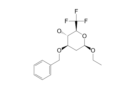 ETHYL-3-O-BENZYL-2,6-DIDEOXY-6,6,6-TRIFLUORO-BETA-DL-ARABINOHEXOPYRANOSIDE