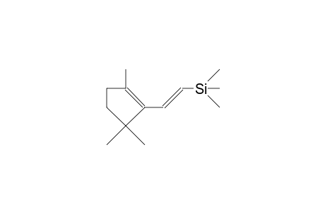 1-(E)-2-Trimethylsilyl-ethen-1-yl)-2,5,5-trimethyl-cyclopent-1-ene