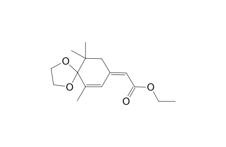 Ethyl (6,10,10-trimethyl-1,4-dioxadispiro[4.5]dec-6-en-8-ylidene)-acetate