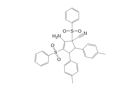 1,3-bis(Phenylsulfonyl)-4,5-bis(p-methylphenyl)-3-cyanocyclopent-1-ene-2-amine