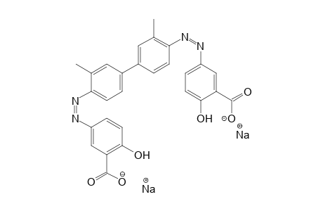 Benzoic acid, 3,3'-[(3,3'-dimethyl[1,1'-biphenyl]-4,4'-diyl)bis(azo)]bis[6-hydroxy-, disodium salt