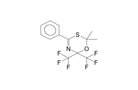 6,6-BIS(TRIFLUOROMETHYL)-4-PHENYL-2,2-DIMETHYL-6H-1,3,5-OXATHIAZINE
