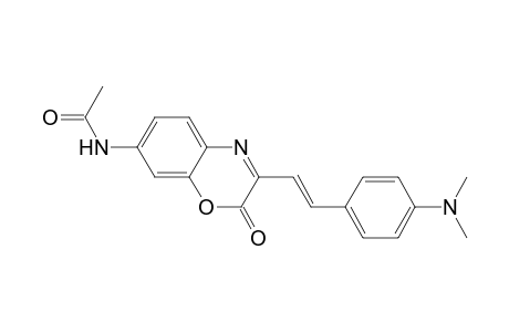 N-[3-[(E)-2-(4-dimethylaminophenyl)ethenyl]-2-oxo-1,4-benzoxazin-7-yl]acetamide