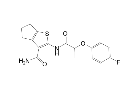 2-([2-(4-Fluorophenoxy)propanoyl]amino)-5,6-dihydro-4H-cyclopenta[b]thiophene-3-carboxamide