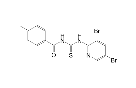 thiourea, N-(3,5-dibromo-2-pyridinyl)-N'-(4-methylbenzoyl)-