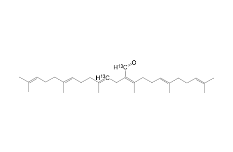 1,4-bis[13C]-5,9,13-Trimethyl-2-[(Z)-1',5',9'-trimethyl-4',8'-decadienylidene]-4,8,12-tetrdecatrienal