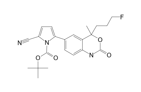 2-CYANO-5-[4-(3-FLUOROPROPYL)-4-METHYL-2-OXO-1,4-DIHYDRO-2-H-BENZO-[D]-[1.3]-OXAZIN-6-YL]-PYRROLE-1-CARBOXYLIC-ACID-TERT.-BUTYLESTER