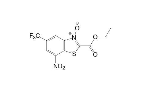 7-nitro-5-(trifluoromethyl)-2-benzothiazolecarboxylic acid, ethyl ester, 3-oxide