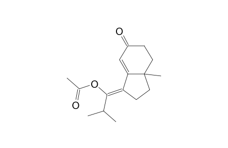 5H-Inden-5-one, 3-[1-(acetyloxy)-2-methylpropylidene]-1,2,3,6,7,7a-hexahydro-7a-methyl-