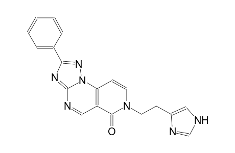 pyrido[3,4-e][1,2,4]triazolo[1,5-a]pyrimidin-6(7H)-one, 7-[2-(1H-imidazol-4-yl)ethyl]-2-phenyl-