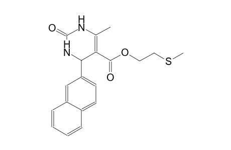 6-Methyl-4-naphthalen-2-yl-2-oxo-1,2,3,4-tetrahydro-pyrimidine-5-carboxylic acid 2-methylsulfanyl-ethyl ester
