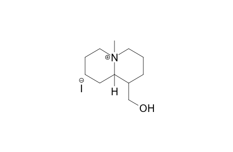 (1R,9aR)-1-(hydroxymethyl)-5-methyloctahydro-2H-quinolizinium iodide