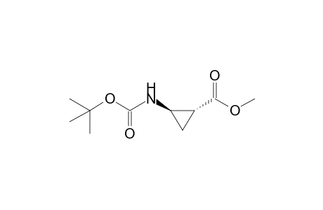 (+-)-trans-Methyl 2-(tert-butoxycarbonylamino)-1-cyclopropanecarboxylate