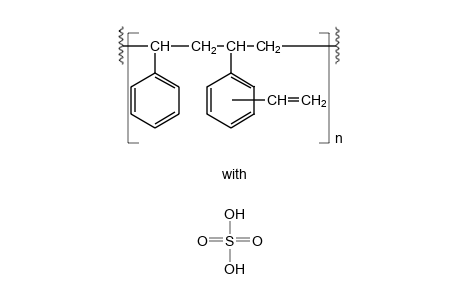 STYRENE/DIVINYLBENZENE COPOLYMER*SULFURIC ACID SULFONATED