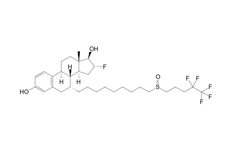 16.alpha.Fluoro-7.alpha.-{9-[(4,4,5,5,5-Pentafluoropentyl)sulfinyl]nonyl}estra-1,3,5(10)-triene-3,17.beta.-diol