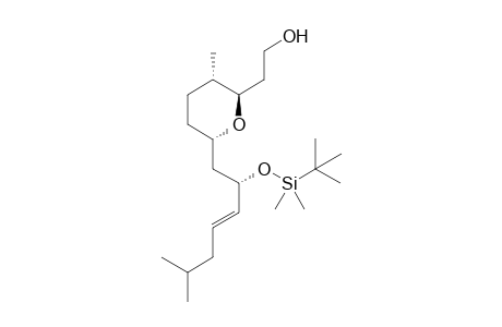 2-{(2R,3S,6S)-6-[(E)-(S)-2-(tert-Butyl-dimethyl-silanyloxy)-6-methyl-hept-3-enyl]-3-methyl-tetrahydro-pyran-2-yl}-ethanol