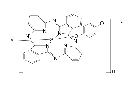 Poly[Oxy-1,4-phenyleneoxy(hemiporphyrazine)-stannanediyl]