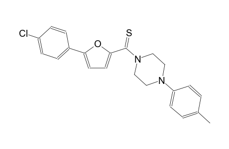 1-{[5-(4-chlorophenyl)-2-furyl]carbothioyl}-4-(4-methylphenyl)piperazine