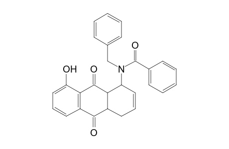 1-(N-Benzoyl-N-benzylamino)-8-hydroxy-1,4,4a,9a-tetrahydro-9,10-anthraquinone