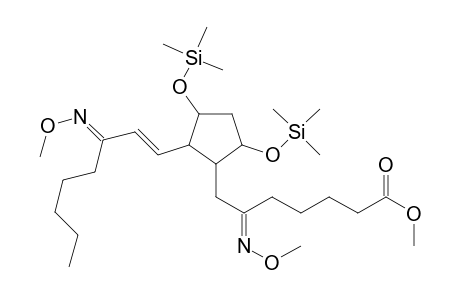 6-(methoxyimino)-7-(2-(3-(methoxyimino)-1-octenyl)-3,5-di(trimethylsiloxy)cyclopentyl)heptanoic acid methyl ester