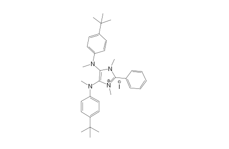 1,3-Dimethyl-2-phenyl-bis(methyl-4-tert-butylphenylamino)imidazolium iodide