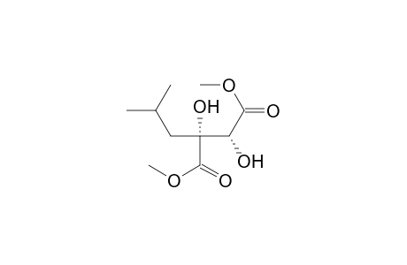 Butanedioic acid, 2,3-dihydroxy-2-(2-methylpropyl)-, dimethyl ester, [R-(R*,R*)]-