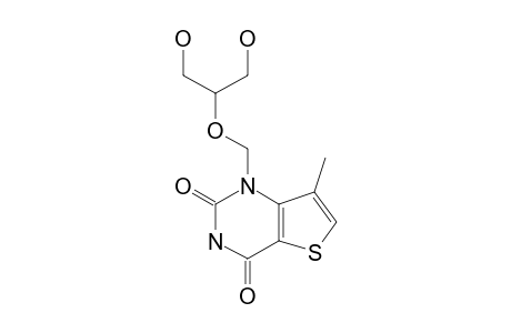 1-[2-HYDROXY-1-(HYDROXYMETHYL)-ETHOXYMETHYL]-7-METHYL-THIENO-[3,2-D]-PYRIMIDINE-2,4-DIONE
