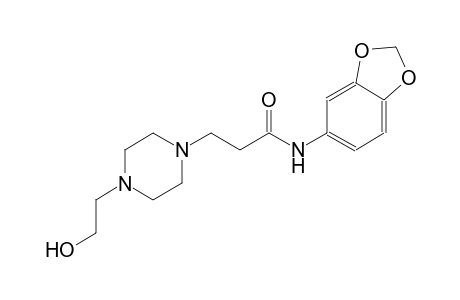 1-piperazinepropanamide, N-(1,3-benzodioxol-5-yl)-4-(2-hydroxyethyl)-