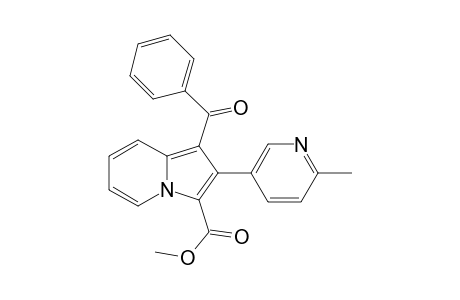 1-Phenylcarbonyl-2-(2'-methyl-5-pyridyl)-3-methoxycarbonyl-indolizine