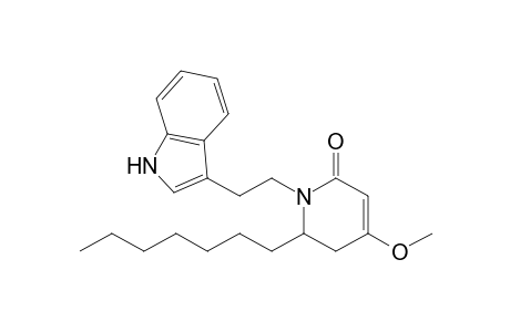 5,6-Dihydro-6-heptyl-1-[2'-(indol-3"-yl)ethyl]-4-methoxypyridin-2(1H)-one