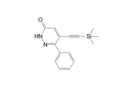 5-(3-Trimethylsilylethynyl)-6-phenyl-3(2H)-pyridazinone