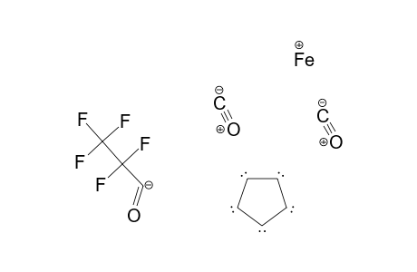 Iron, dicarbonyl(.eta.5-2,4-cyclopentadien-1-yl)(2,2,3,3,3-pentafluoro-1-o xopropyl)-