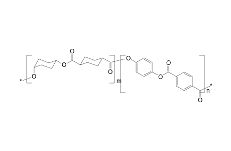 Poly(oxy-z-1,4-cyclohexyleneoxycarbonyl-e-1,4-cyclohexylenecarbonyl-beta-oxy-1,4-phenyleneoxyterephthaloyl)