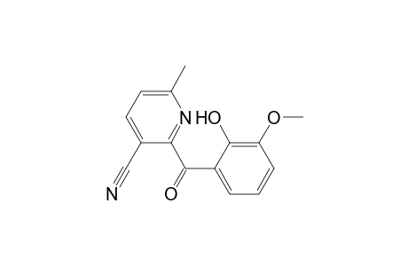 3-Pyridinecarbonitrile, 2-(2-hydroxy-3-methoxybenzoyl)-6-methyl-