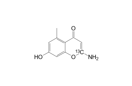 [2-13C]-2-Amino-7-hydroxy-5-methylchromen-4-one