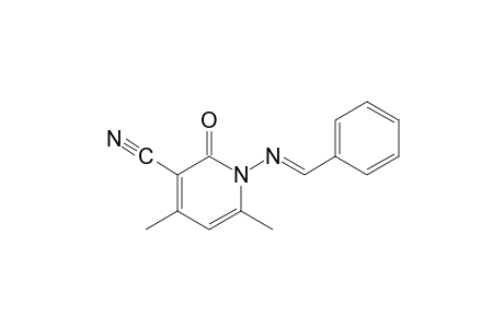 1-(benzylideneamino)-1,2-dihydro-4,6-dimethyl-2-oxonicotinonitrile