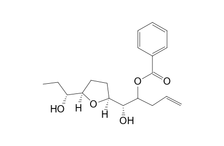 1-{(R)-Hydroxy-[(2'S,5'R)-5'-((R)-1''-Hydroxypropyl)-tetrahydrofuran-2'-yl]methyl}-but-3-enyl - Benzoate