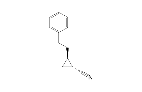 trans-2-(2-Phenylethyl)cyclopropanecarbonitrile