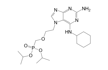 Diisopropyl{2-[2-amino-6-(cyclohexylamino)-7H-purine-7-yl]ethoxy}methyl-phosphonate