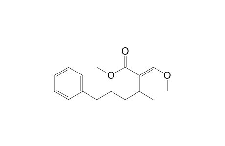Benzenehexanoic acid, .alpha.-(methoxymethylene)-.beta.-methyl-, methyl ester, (E)-