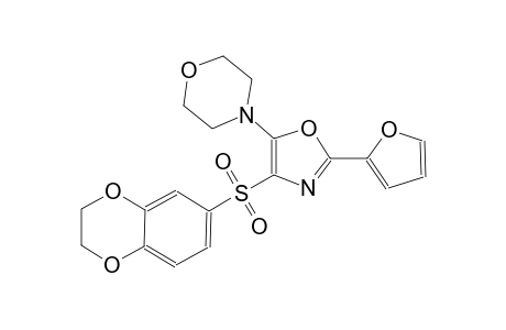 morpholine, 4-[4-[(2,3-dihydro-1,4-benzodioxin-6-yl)sulfonyl]-2-(2-furanyl)-5-oxazolyl]-