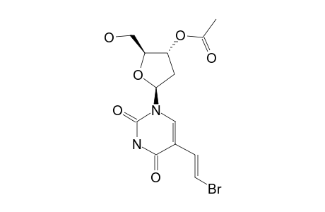 (E)-5-(2-BROMOVINYL)-3'-O-ACETYL-2'-DEOXY-URIDINE